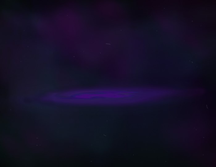 Abstract purple galaxy with stars