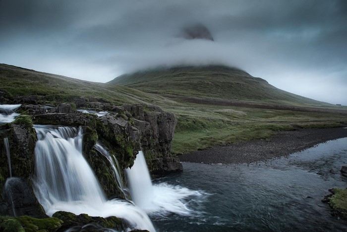 Kirkjufell waterfall and mountain in Iceland