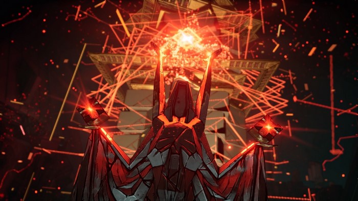 Borderlands 3 character with red energy