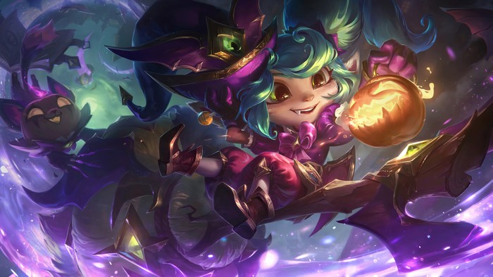 Bewitching Poppy from League of Legends with Pumpkin