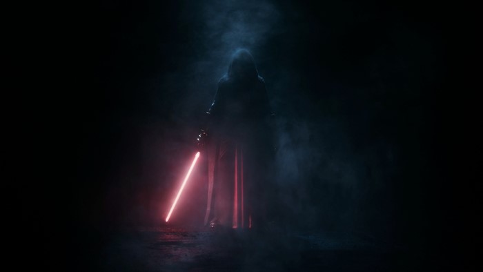 Darth Revan with Red Lightsaber in