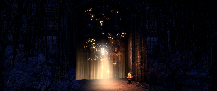 The Elder Scrolls Online arcane portal with lightning