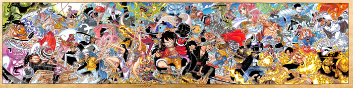 One Piece characters in battle