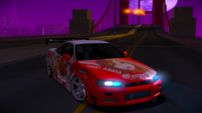 Nissan Skyline GT-R R34 Itasha with Asuna from Sword Art Online