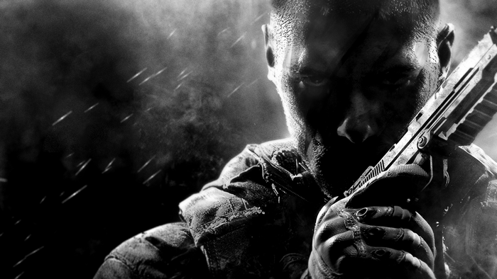 Man holding a gun in Call of Duty: Black Ops II