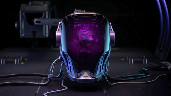 Cypher from Valorant detected on a futuristic device