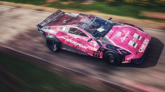 4K Cyberpunk 2077 Quadra Turbo-R V-Tech in Forza Horizon 4