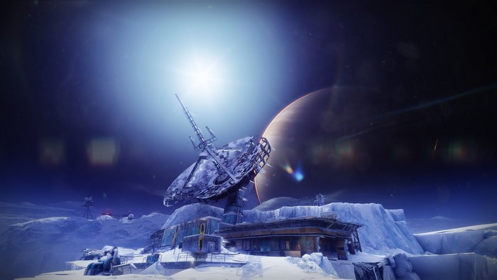 Destiny 2 Beyond Light abandoned research station on a moon