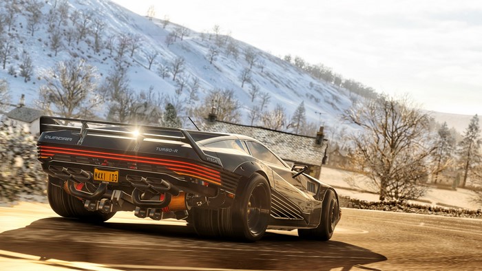 4K Quadra Turbo-R V-Tech from Cyberpunk 2077 in Forza Horizon 4