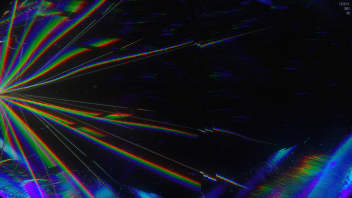 4K abstract glitch art prism