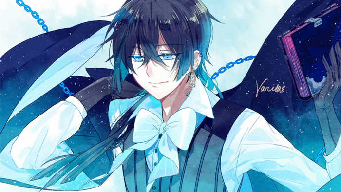 Vanitas from Vanitas no Carte holding a book