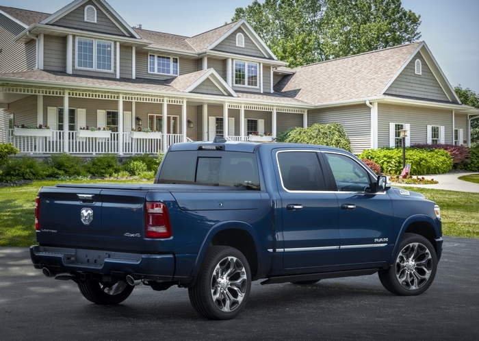 Blue Ram 1500 Limited Pickup Truck