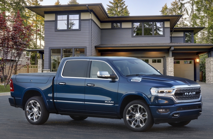 Blue Ram 1500 Limited Pickup Truck