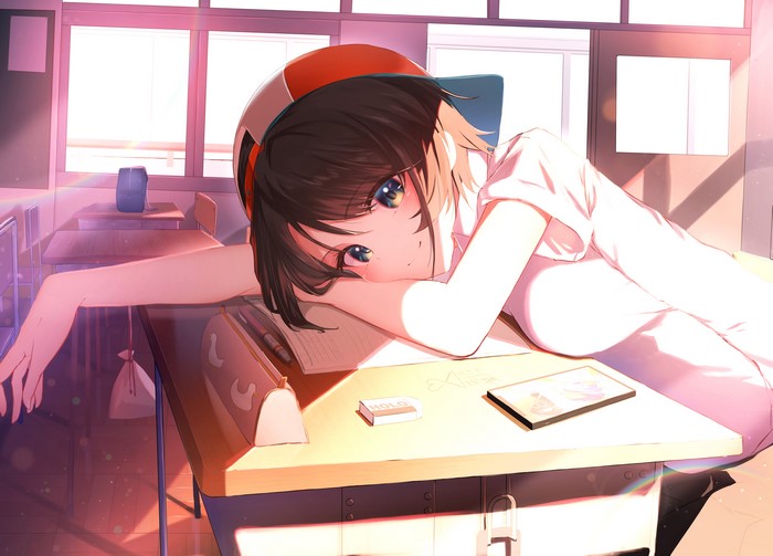 Oozora Subaru from Hololive in a Classroom