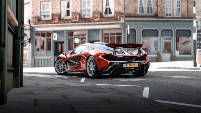 McLaren P1 car on a street