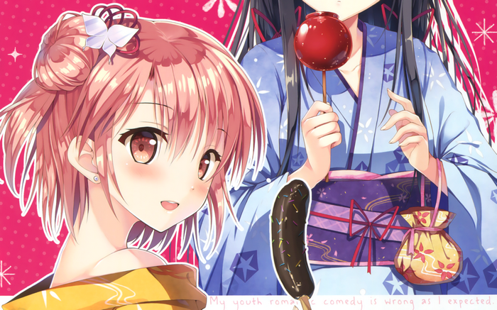 Yui Yuigahama and Yukino Yukinoshita from My Youth Romantic Comedy is Wrong, As I Expected