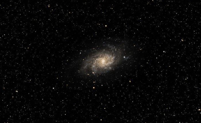 Galaxy in deep space with stars