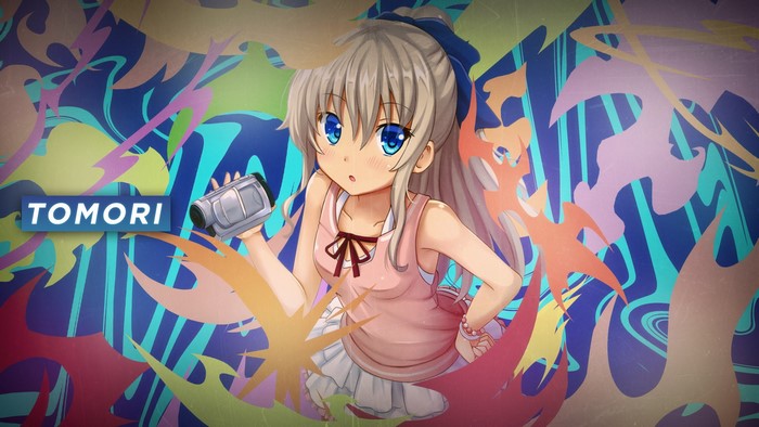 Tomori Nao from Charlotte holding a camera