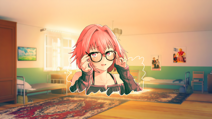 Astolfo from Fate/Apocrypha with glasses