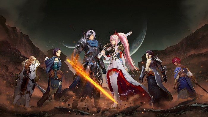 Tales of Arise characters in a desolate landscape