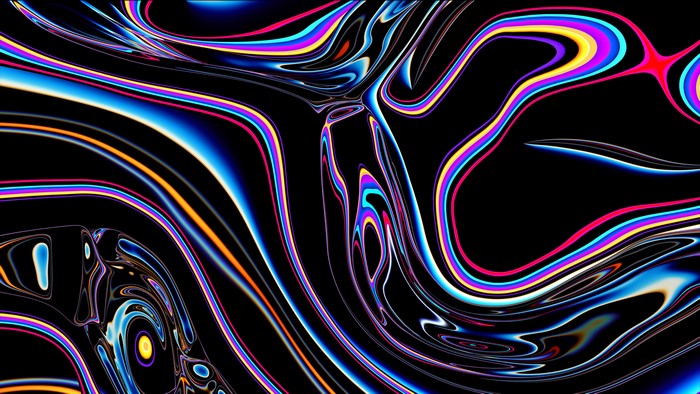 Abstract Liquid Color Swirls