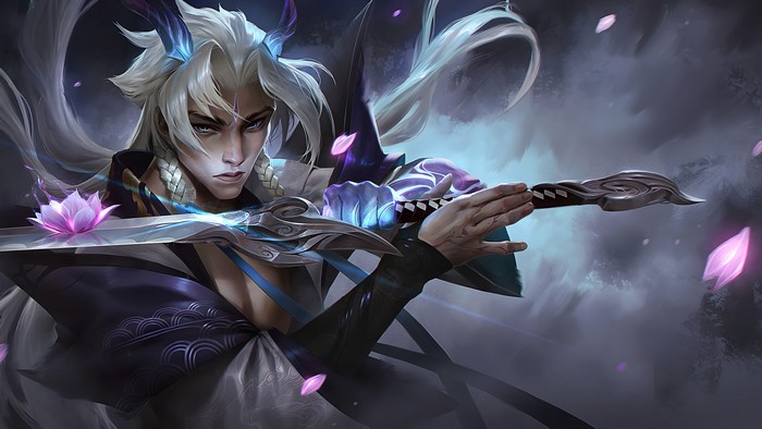 Yone from League of Legends with Spirit Blossom