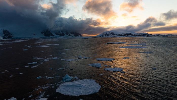4K, Antarctica, landscape, snow, sea