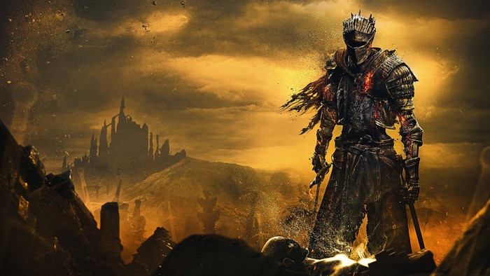 4K, armor, fantasy art, 4K, standing, Soul of Cinder, dark souls 3 ...