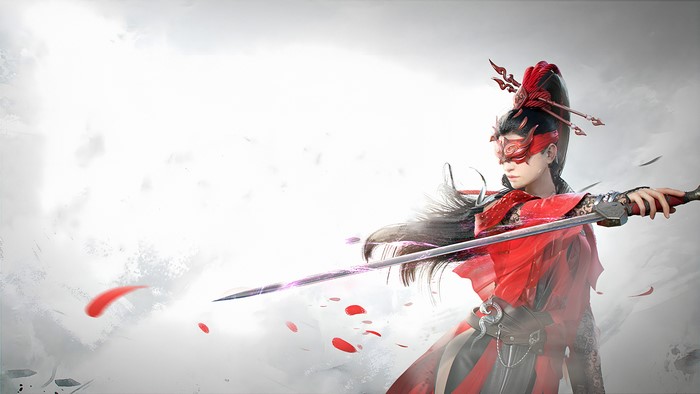 4K Artwork of Naraka: Bladepoint Female Warrior