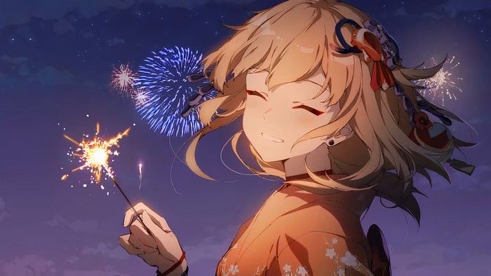 4K Anime Girl Yoimiya from Genshin Impact