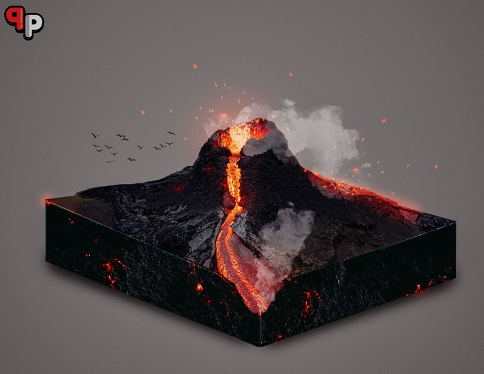 eruption, volcano, lava, volcanic eruption