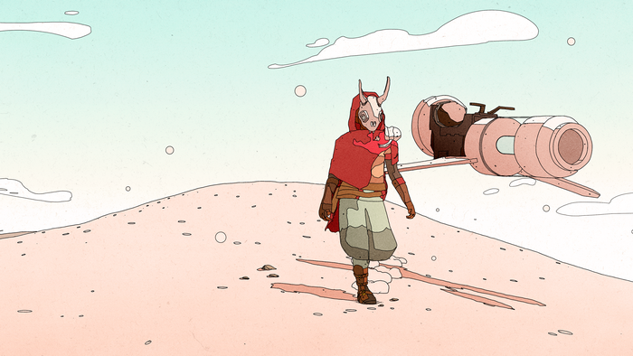 4K, Sable (video game), video games, desert, artwork, digital art