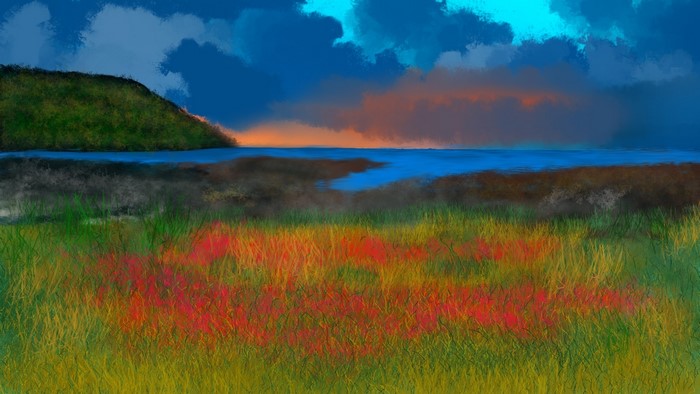 digital art, digital painting, nature, landscape