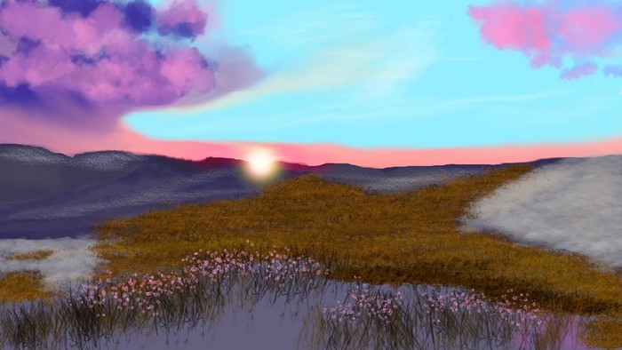 landscape, digital art, digital painting, nature
