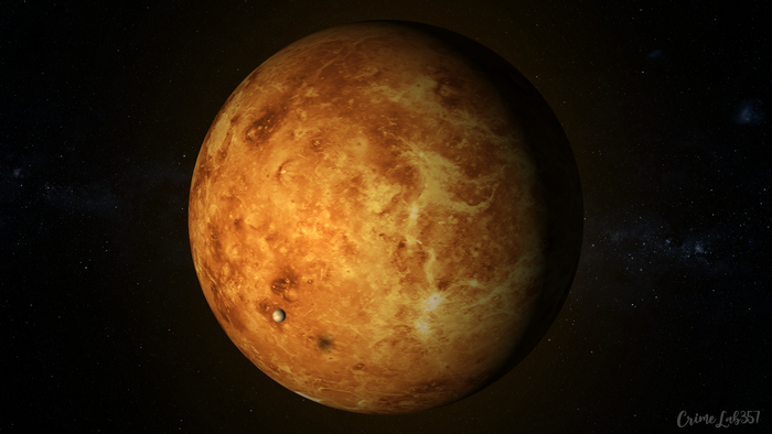planet, Venus, space, watermarked