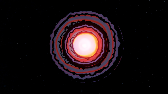 3D graphics, space, 3D Abstract, Blender, stars, digital art, Gas giant, abstract