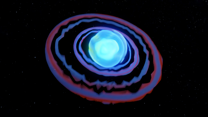 stars, 3D Abstract, space, digital art, Gas giant, 3D graphics, abstract, Blender