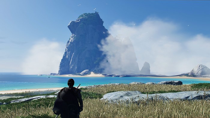 4K, Jin Sakai, video games, landscape, Playstation 5, Ghost of Tsushima, rock, screen shot, PlayStation 4, 4K