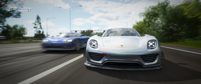 racing, ultrawide, video games, Forza, Porsche 918 Spyder, Forza Horizon 4, car