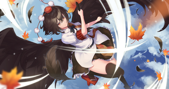 4K, anime girls, anime, yaye, Touhou, Shameimaru Aya