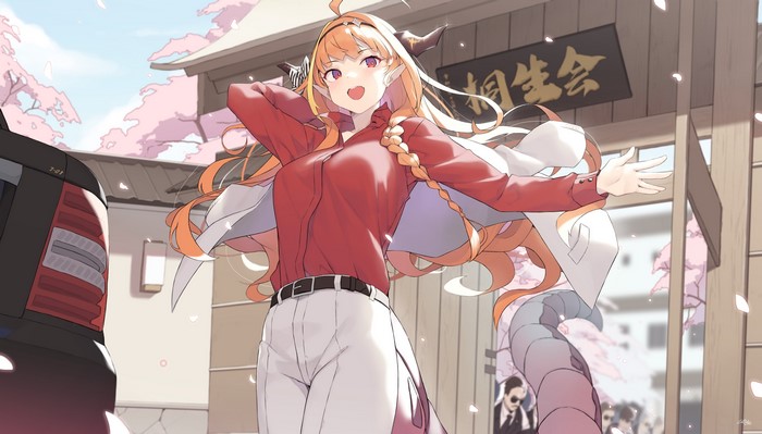 4K, Cloba, Hololive, anime, anime girls, Kiryuu Coco