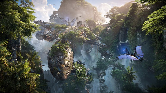 4K, airplane, 4K, robot, horizon forbidden west, guerrilla games, Horizon II: Forbidden West