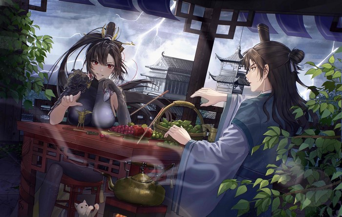 4K, anime girls, anime, Yolanda, Three Kingdoms