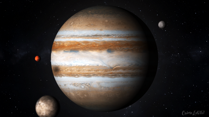Jupiter, watermarked, space