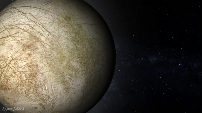 Europa, watermarked, 3D graphics, space