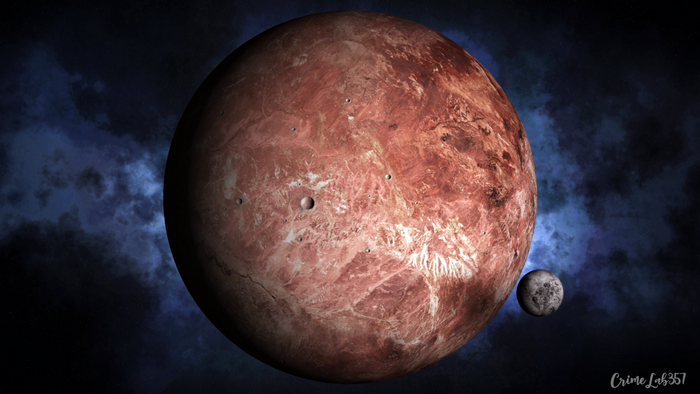 3D graphics, planet, watermarked, space