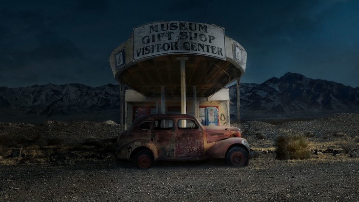 car, vehicle, ruin, outdoors, old car, wreck