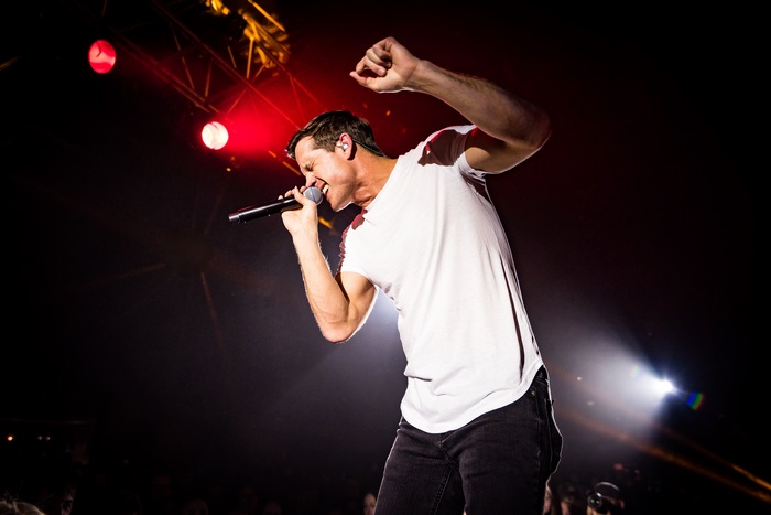 Walker Hayes performing live on stage