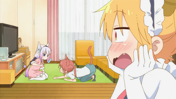 Kanna Kamui (Kobayashi-san Chi no Maid Dragon), anime girls, Kobayashi (Kobayashi-san Chi no Maid Dragon), Tohru (Kobayashi-san Chi no Maid Dragon)