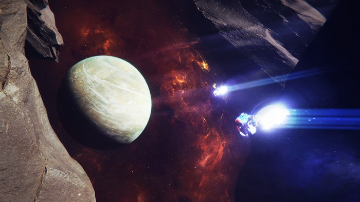 4K, spacescapes, planet, nebula, asteroid, spaceship, space